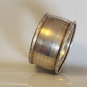 Birks Sterling Vintage Machine-turned, Lined Napkin Ring